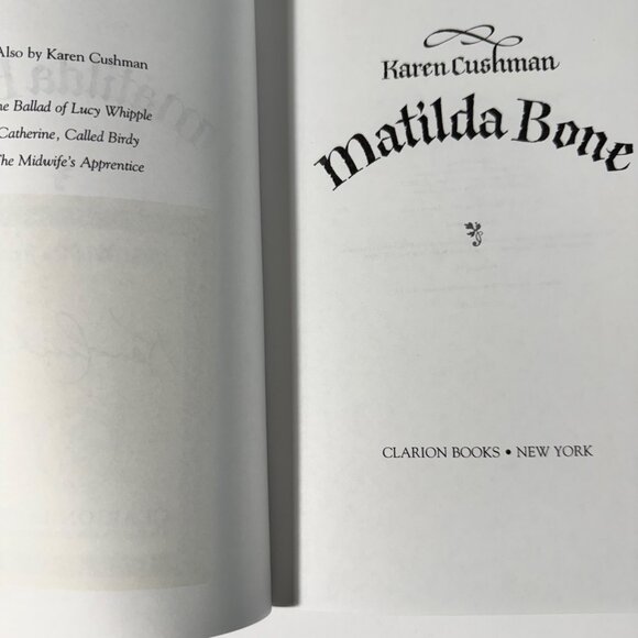 Matilda Bone Signed By Karen Cushman 2000 Uncorrected Proof CLARION SC Vintage - Picture 11 of 16